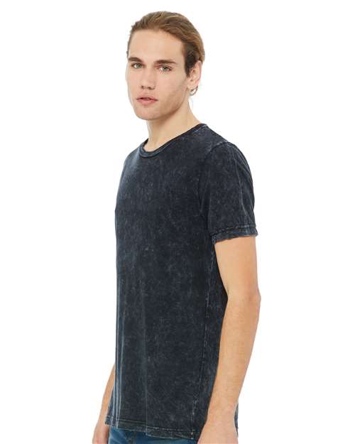 Black Mineral Wash Texture Tee - 3650