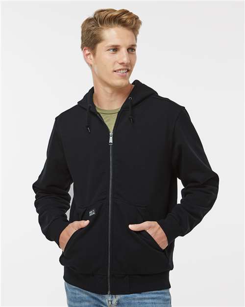 Black Mission Full-Zip Hooded Jacket - 7348