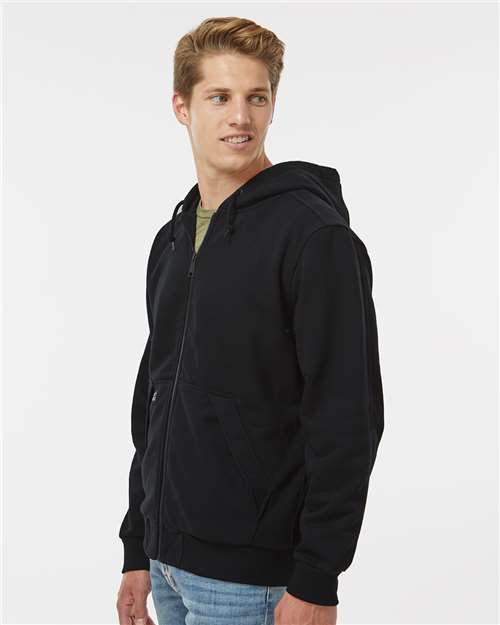 Black Mission Full-Zip Hooded Jacket - 7348