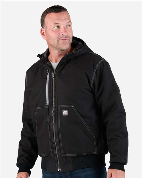Black Modern Hooded Jacket - HJ61
