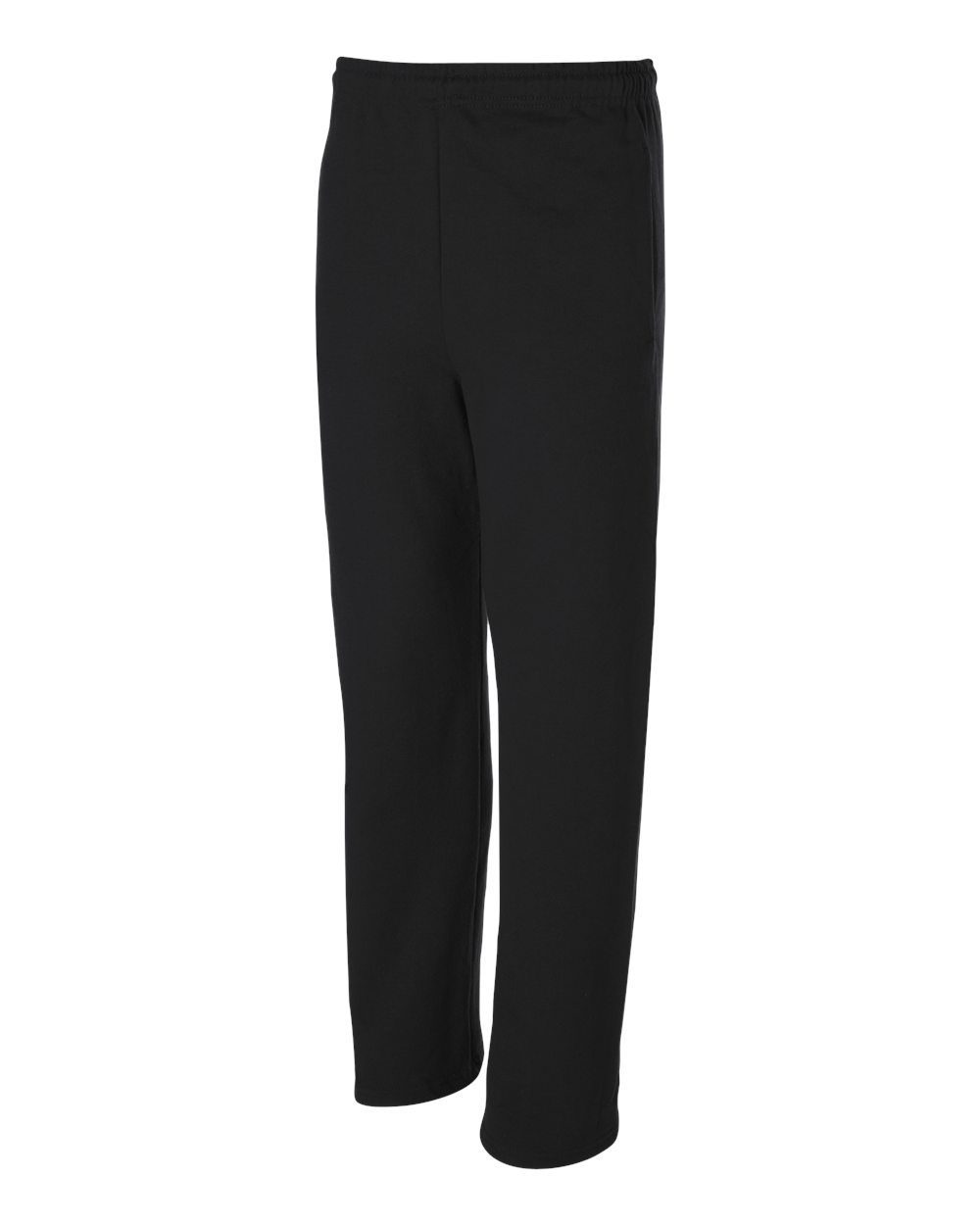 Black NuBlend® Open-Bottom Sweatpants with Pockets - 974MPR