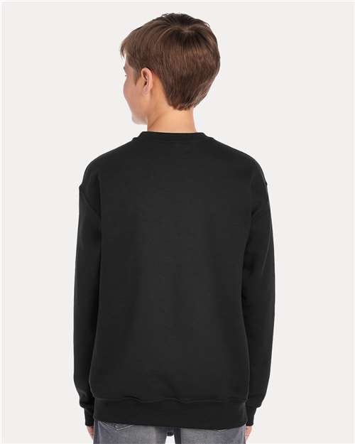Black NuBlend® Youth Crewneck Sweatshirt - 562BR