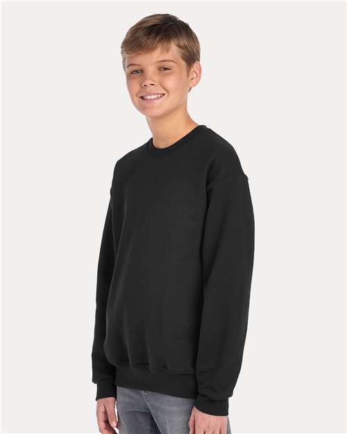 Black NuBlend® Youth Crewneck Sweatshirt - 562BR