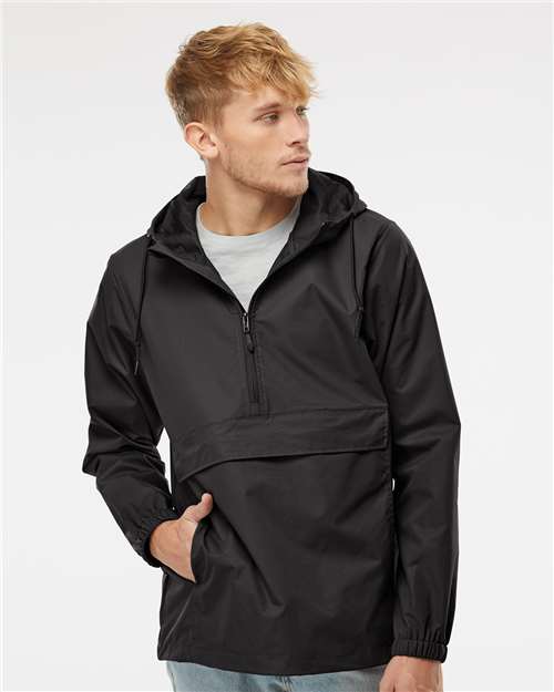 Black Nylon Anorak - EXP94NAW