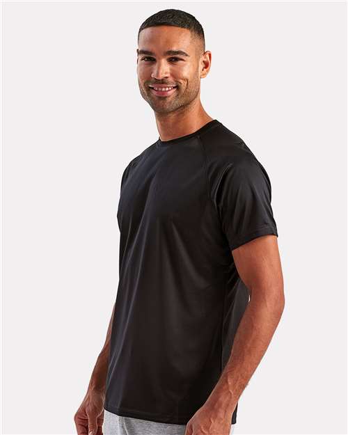 Black Panelled Tech T-Shirt - TD011