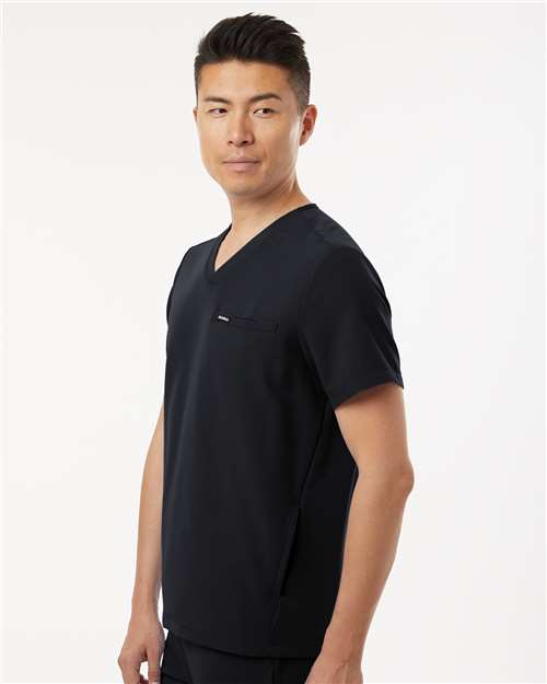 Black Platt 3-Pocket Scrub V-Neck Top - M10002