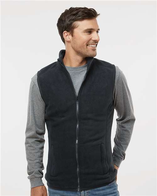 Black Polar Fleece Vest - 3012