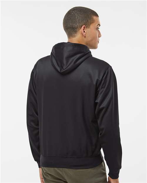Black Polyester Tailgate Hooded Sweatshirt - 8615