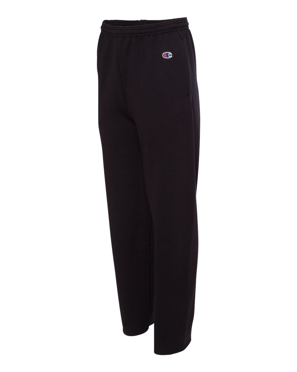 Black Powerblend® Open-Bottom Sweatpants with Pockets - P800