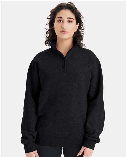 Black Powerblend® Quarter-Zip Pullover - S450