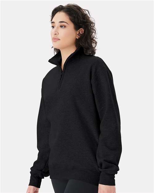 Black Powerblend® Quarter-Zip Pullover - S450