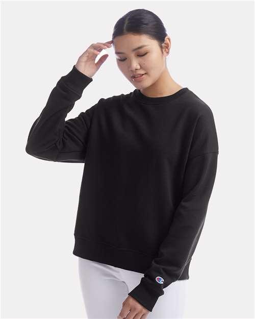 Black Powerblend® Women's Crewneck Sweatshirt - S650