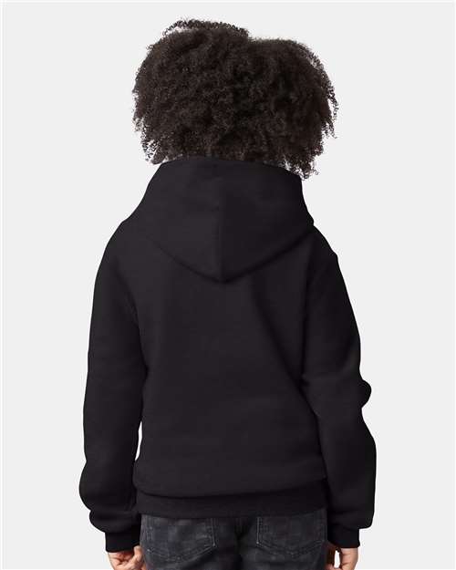 Black Powerblend® Youth Hooded Sweatshirt - S790