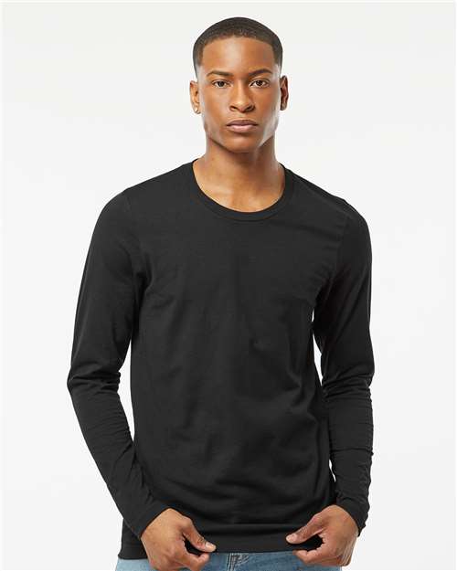 Black Premium Cotton Long Sleeve T-Shirt - 591
