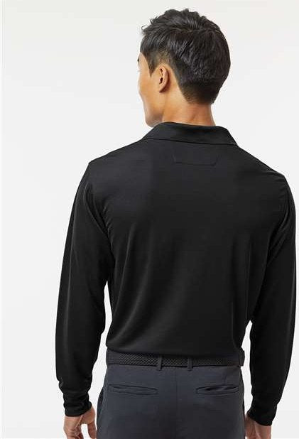 Black Prescott Long Sleeve Polo - 110