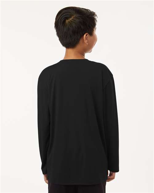 Black Pro-Lock Youth Performance Long Sleeve T-Shirt - 48400Y