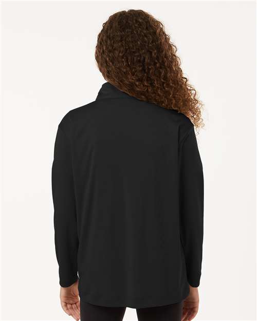 Black Pro-Lock Youth Performance Quarter-Zip Pullover - 41870Y