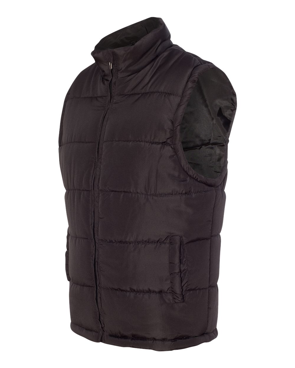 Black Puffer Vest - 8700