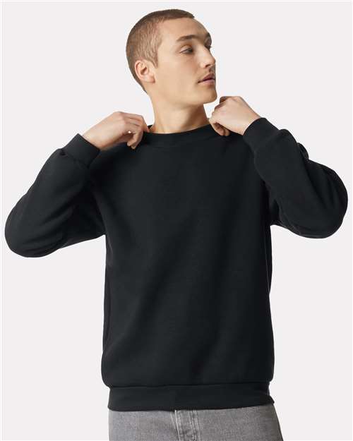 Black ReFlex Fleece Crewneck Sweatshirt - RF496