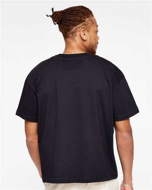 Black Relaxed Crew Tee - 3520