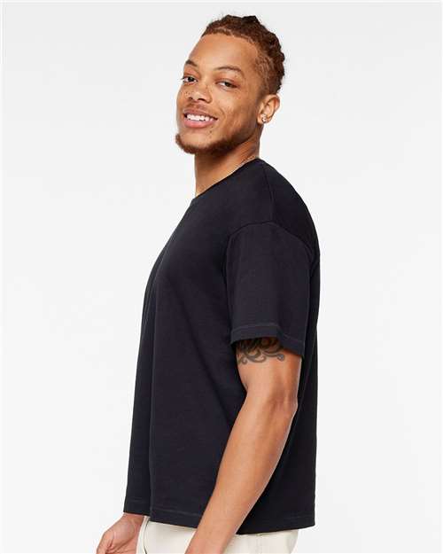 Black Relaxed Crew Tee - 3520