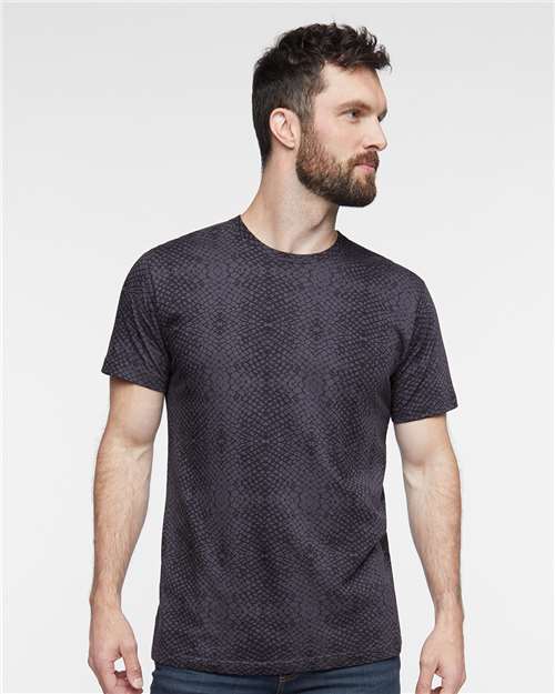 Black Reptile Fine Jersey Tee - 6901