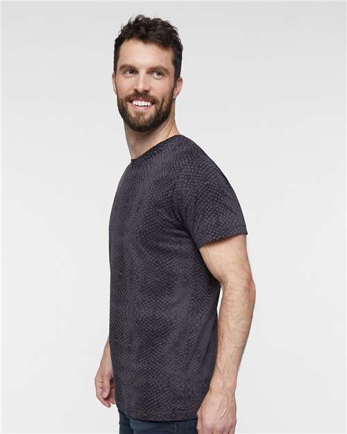 Black Reptile Fine Jersey Tee - 6901