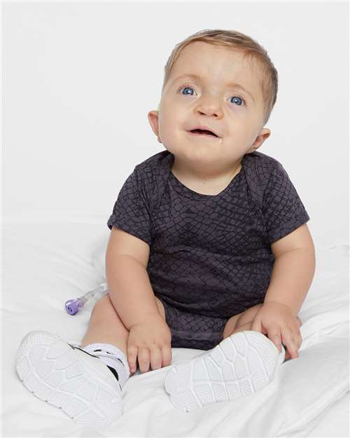 Black Reptile Infant Fine Jersey Bodysuit - 4424