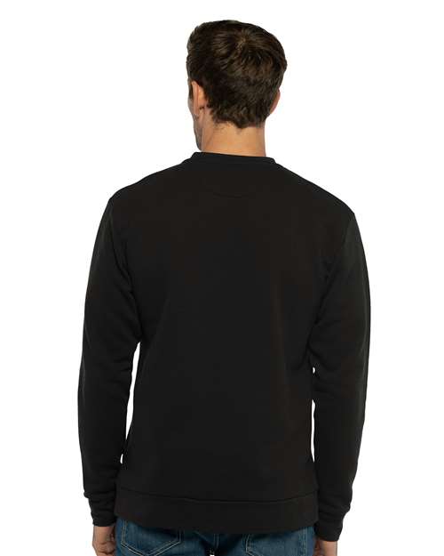 Black Santa Barbara Pocket Crewneck Sweatshirt - 9001
