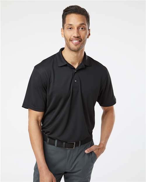 Black Saratoga Performance Mini Mesh Polo - 100