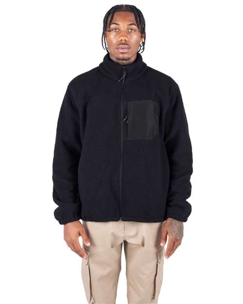 Black Sherpa Jacket - SHSJ