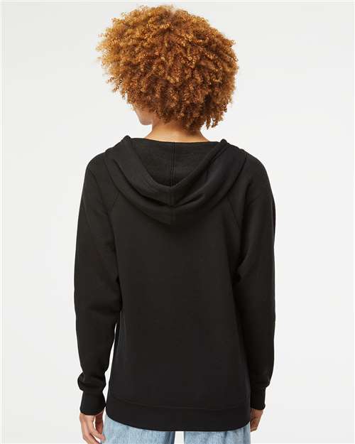 Black Special Blend Raglan Full-Zip Hooded Sweatshirt - PRM33SBZ
