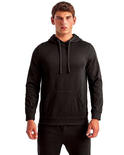 Black Spun Dyed Hooded Sweatshirt - TD448