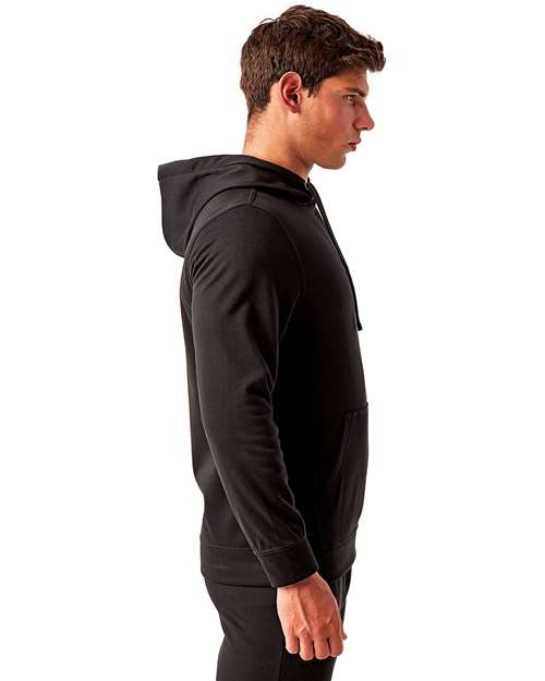 Black Spun Dyed Hooded Sweatshirt - TD448