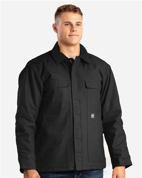 Black Tall Heritage Cotton Duck Chore Jacket - CH416T