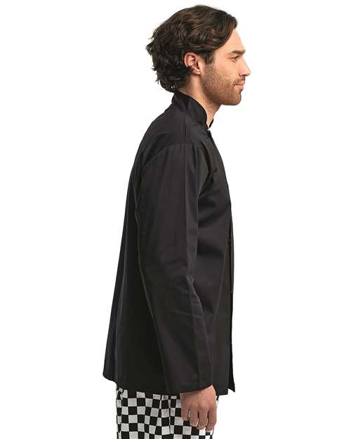 Black Ten Studded Front Chef Coat - RP665