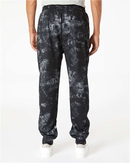 Black Tie Dye Performance Fleece Joggers - 8801