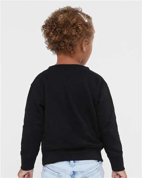 Black Toddler Fleece Crewneck Sweatshirt - 3317