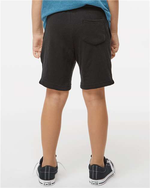 Black Toddler Lightweight Special Blend Fleece Shorts - PRM11SRT