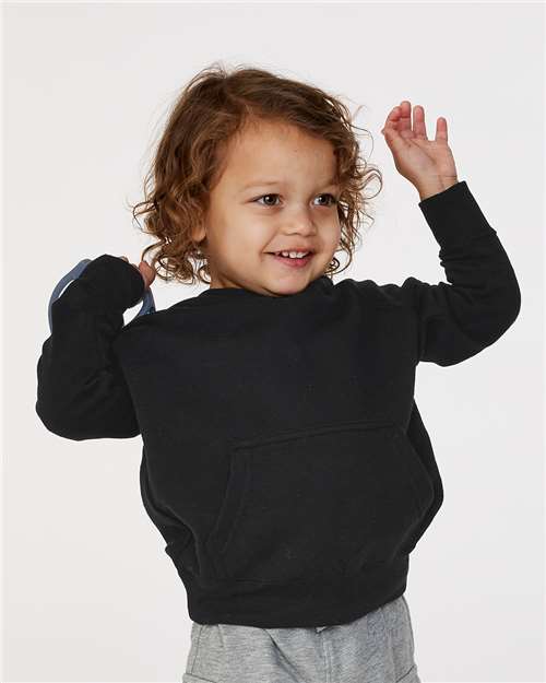 Black Toddler Special Blend Hooded Raglan Sweatshirt - PRM10TSB