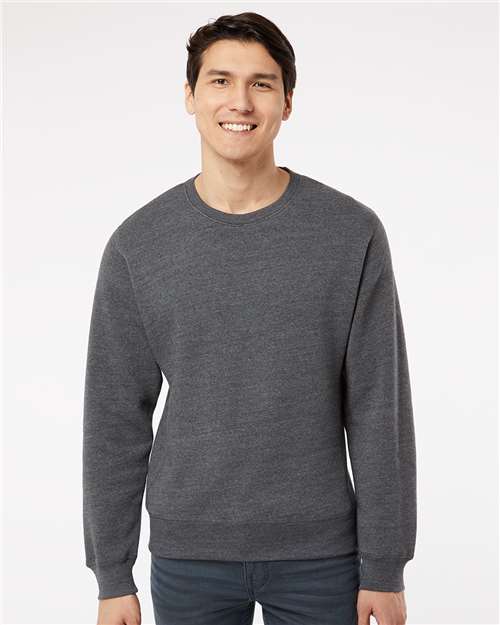Black Triblend Triblend Fleece Crewneck Sweatshirt - 8870