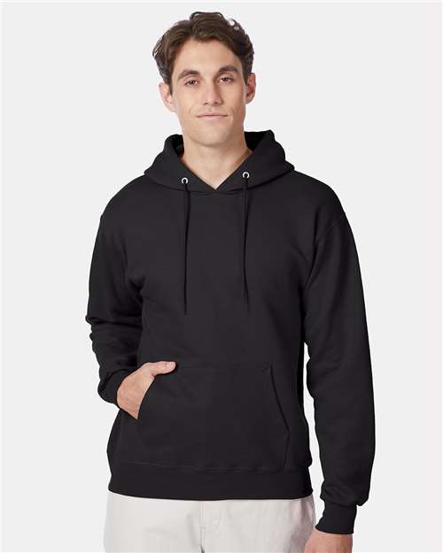 Black Ultimate Cotton® Hooded Sweatshirt - F170