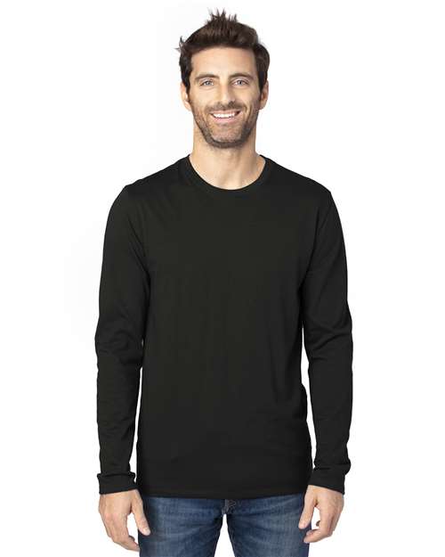 Black Ultimate CVC Long Sleeve T-Shirt - 100LS