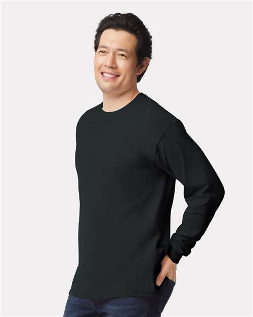 Black Ultra Cotton® Long Sleeve T-Shirt - 2400