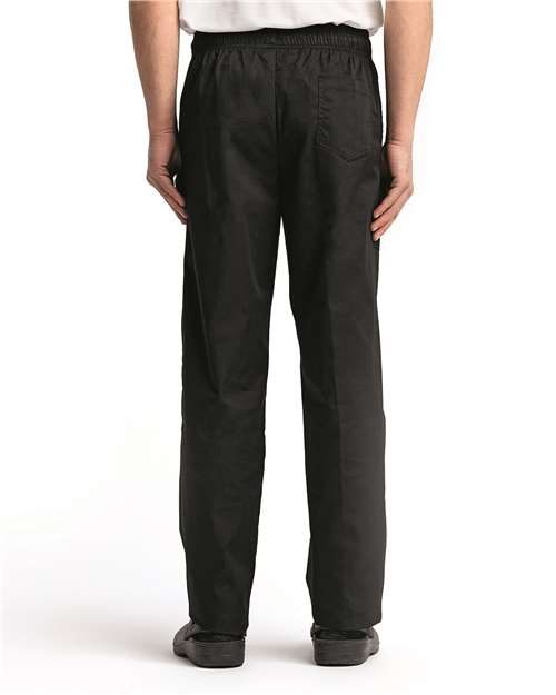 Black Unisex Chef's Select Slim Leg Pant - RP554