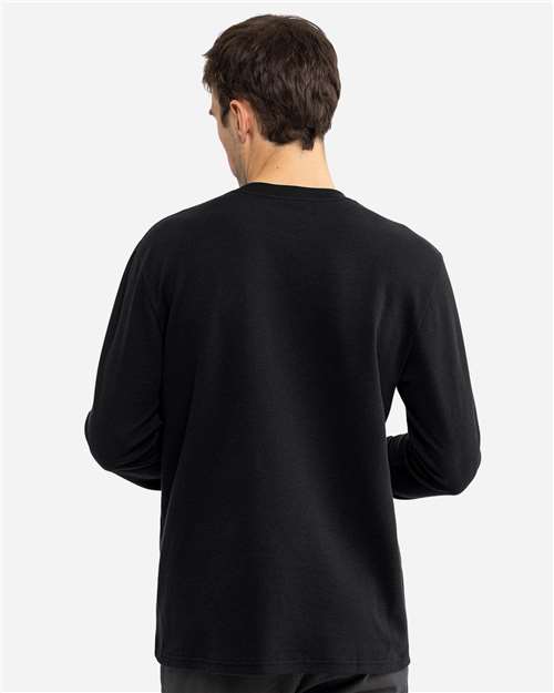 Black Unisex Ideal Thermal Long Sleeve T-Shirt - 8211