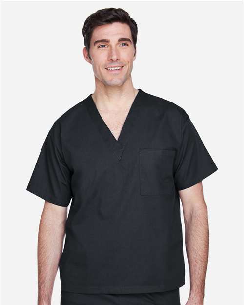 Black Unisex Restore Scrub Top - M897