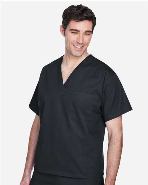 Black Unisex Restore Scrub Top - M897