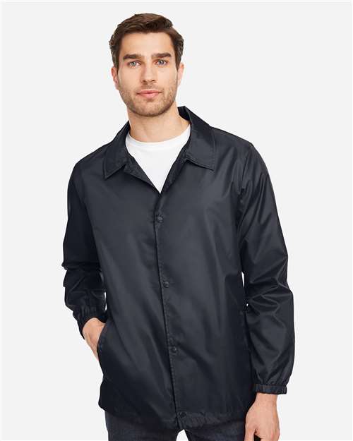 Black Unisex Zone Protect Coaches Jacket - TT75