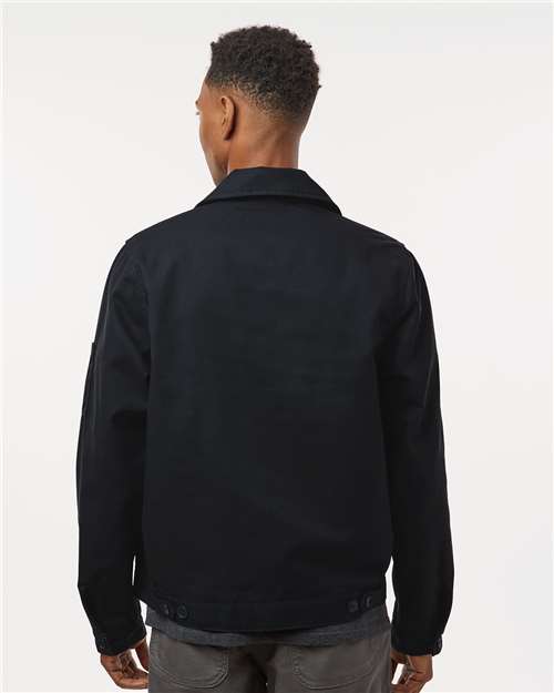 Black Unlined Industrial Eisenhower Jacket - JT78